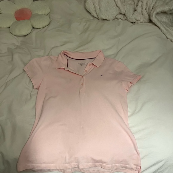 Tommy Hilfiger Light Pink Short Sleeve Polo - Picture 1 of 4